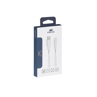 RIVACASE Cabo USB-A – Micro-USB WT12, 1,2 m, Branco