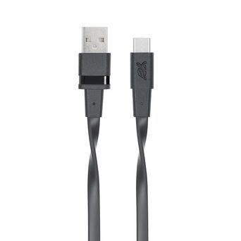 RIVACASE Cabo USB-A – USB-C BK21, 2,1 m, Preto