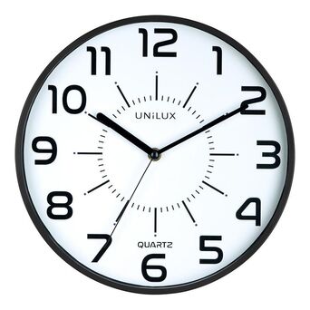 UNILUX Relógio de Parede Pop, 28 cm, Preto