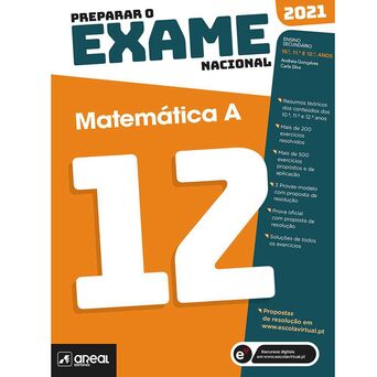 PORTO EDITORA Livro ‘Preparar o Exame Nacional: Matemática A’ – 12º Anos