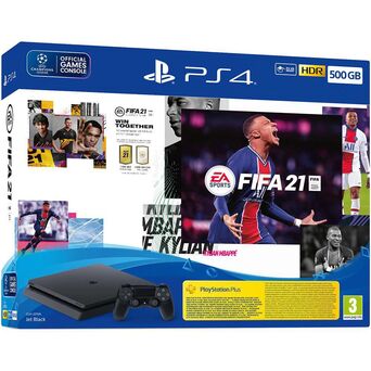 SONY Consola Playstation 4, 500 GB e Jogo FIFA 2021