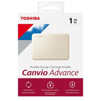 TOSHIBA Disco Rígido Externo Canvio® Advance, 2,5”, 1 TB, USB 3.2 Gen 1., Branco