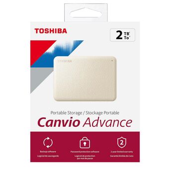 TOSHIBA Disco Rígido Externo Canvio® Advance, 2,5”, 2 TB, USB 3.2 Gen 1., Branco