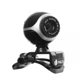 NGS Câmara Web Xpresscam300, 5 MP, USB, com Microfone Incorporado, Preto e Cinzento