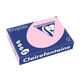 Clairefontaine Papel Impressora A4 Trophée, 80 g/m², Rosa, Resma