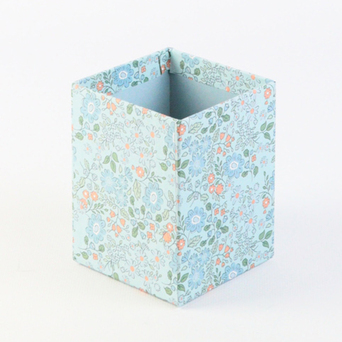 ANCOR Copo Porta Lápis Blog Flowers, Cartão, Azul