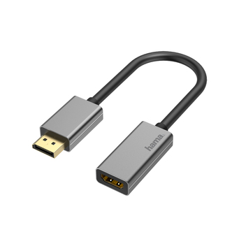 hama Adaptador Vídeo HDMI™ (F) – DisplayPort (M), Preto