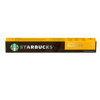 Starbucks Cápsulas de Café Blond Roast, compatível com máquina Nespresso®, 10 Cápsulas