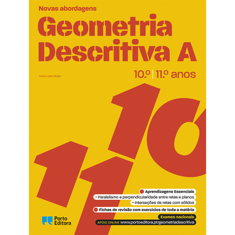 PORTO EDITORA Livro 'Novas Abordagens - Geometria Descritiva A', 10º e 11º. Anos