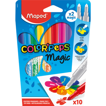 Maped Caneta de Feltro Color'Peps Magic, Pack de 12