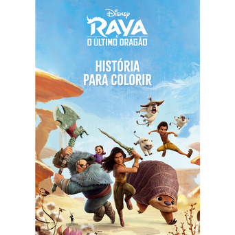 LEYA Livro para Colorir Raya e o Último Dragão - História para Colorir