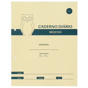 Staples Caderno Diário Mocho, 24 x 19 cm, 40 Folhas, Liso