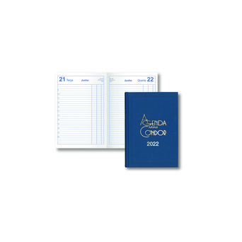 FIRMO Agenda Diária Condor, 100 x 160 mm, Azul
