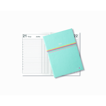 FIRMO Agenda Diária Micro Spot, 100 x 160 mm, Azul
