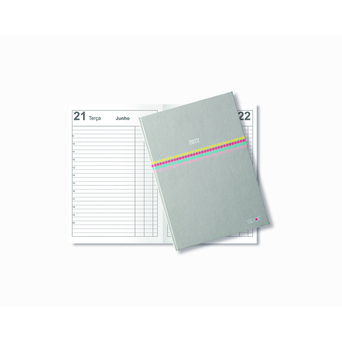FIRMO Agenda Diária Micro Spot, 100 x 160 mm, Cinzento Pastel