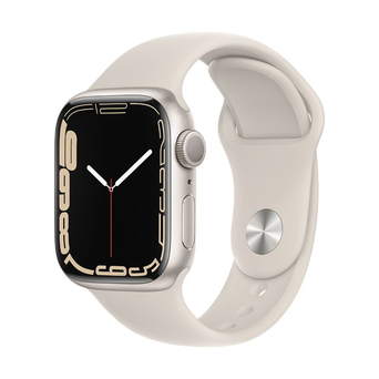 APPLE Smartwatch Watch Series 7, 41 mm, Caixa Alumínio Branca e Bracelete Branca