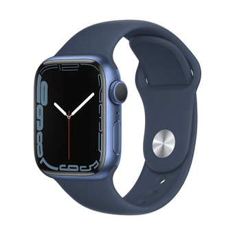 APPLE Smartwatch Watch Series 7, 41 mm, Caixa Alumínio Azul e Bracelete Azul