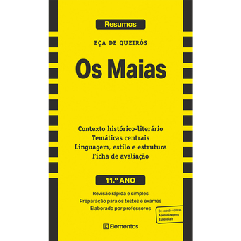 PORTO EDITORA Livro de Resumo da Obra ‘Os Maias’, Eça de Queirós, 11º Ano