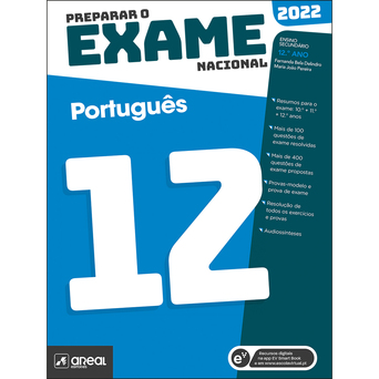 AREAL EDITORES Livro Preparação para o Exame Final Nacional 2022, Português, 12º Ano