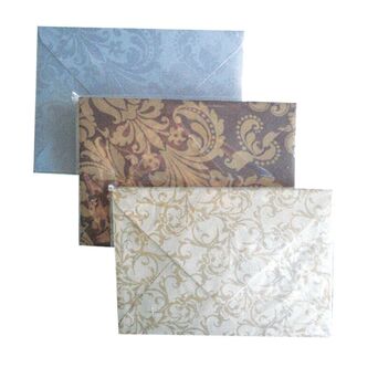 Staples Envelope Decorativo Estrela, 120 x 170 mm, Prateado