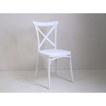 CSD Cadeira Brico com Almofada, 46,5 x 90,5 x 44 cm, Branco, Pack de 4 Unidades