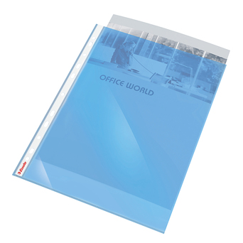 ESSELTE Bolsa Catálogo, A4, Polipropileno, 60 Mícrones, Azul Transparente, 10 Unidades