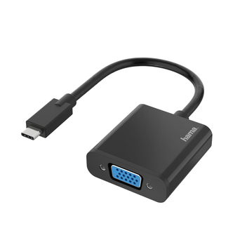 hama Adaptador USB-C (M) – VGA (F), FHD, Preto