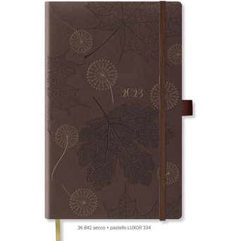 PAPIRO Agenda Semanal Spring, 130 x 210 mm, Castanho - 2023