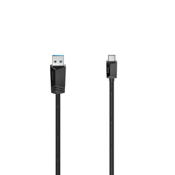 hama Cabo USB-A Macho/USB-C Macho, 1,5 m, Preto