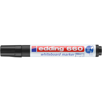 edding Marcador para Quadro Branco 660, Ponta de 1,5 - 3 mm, Tinta Preta