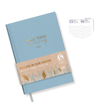 FIRMO Agenda Semanal Eco, 172 x 240 mm, Azul - 2023