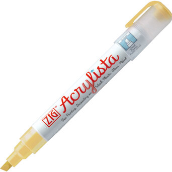ZIG Marcador Acrylista, Ponta Biselada, Buttercup (622)
