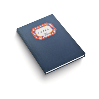 FIRMO Livro Almaço Atas, 210 x 295 mm, 50 Folhas Numeradas, 25 Linhas, Capa Azul
