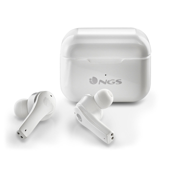 NGS Auriculares True Wireless Artica Bloom, Bluetooth, Branco com Caixa de Carregamento