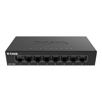 D-Link Switch DGS-108GL , 8 Portas, Preto