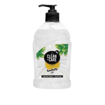 CLEAN & CARE Sabonete Líquido Suave, com Dispensador, 500 ml