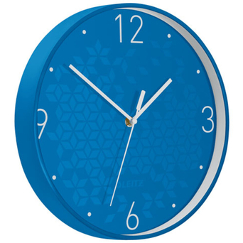 LEITZ Relógio de Parede WOW, 29 cm, Azul