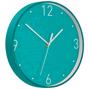 LEITZ Relógio de Parede WOW, 29 cm, Turquesa