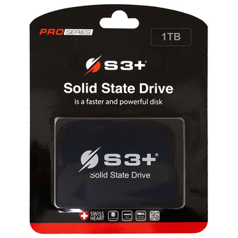 S3+® Disco Interno SSD SATA III, 1 TB, 2,5”, Preto