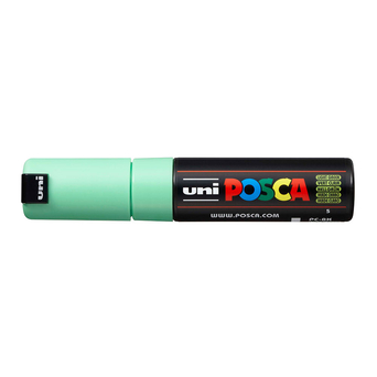 POSCA Marcador PC-8K, Ponta Larga Biselada de 8 mm, Verde Claro