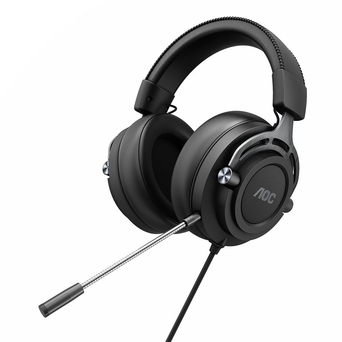 AOC Auscultadores Gaming GH200, com Microfone, Preto