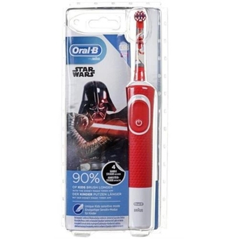 BRAUN Escova de Dentes Elétrica Star Wars, Vermelho; Branco
