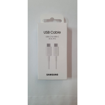 SAMSUNG Cabo USB-C Macho/USB-C Macho, 1 m, Branco