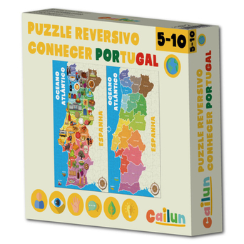 CAILUN Puzzle Conhecer Portugal, 5 - 10 Anos