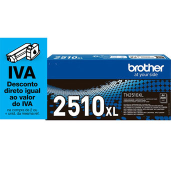brother Toner Original TN2510XL, Preto, Embalagem Indvidual, TN2510XL