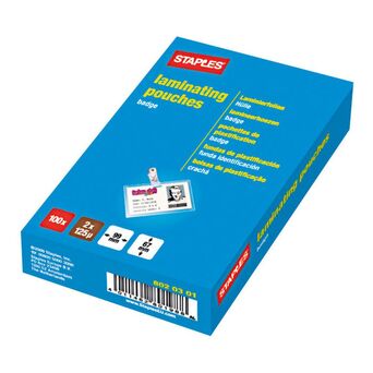 Staples Bolsas de Plastificação, A5, 2 x 125 Mícrones