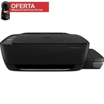 HP Multifunções Smart Tank Wireless 455, A4, Wireless - Oferta Máquina de Café Dolce Gusto Piccolo XS Preta