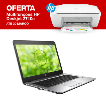 HP Portátil Recondicionado EcoRefurb 840 G3 Premium, 14” - Com Oferta Multifunções HP Deskjet 2710e