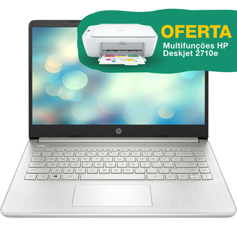 HP Portátil 14S-FQ0002NP, 14”, AMD Athlon Silver 3050U - Oferta Multifunções HP Deskjet 2710e