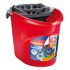 vileda Balde e Espremedor Superfácil, 10 L, Vermelho e Cinzento